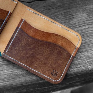Cartera plegable de cuero "Stash" imagen 10