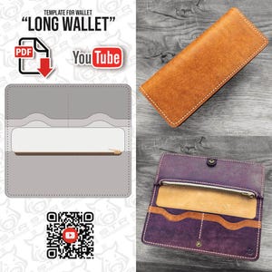 Patrón digital en PDF para "Cartera Larga" de Cuero