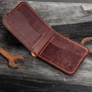 Cartera plegable de cuero "Stash" imagen 6