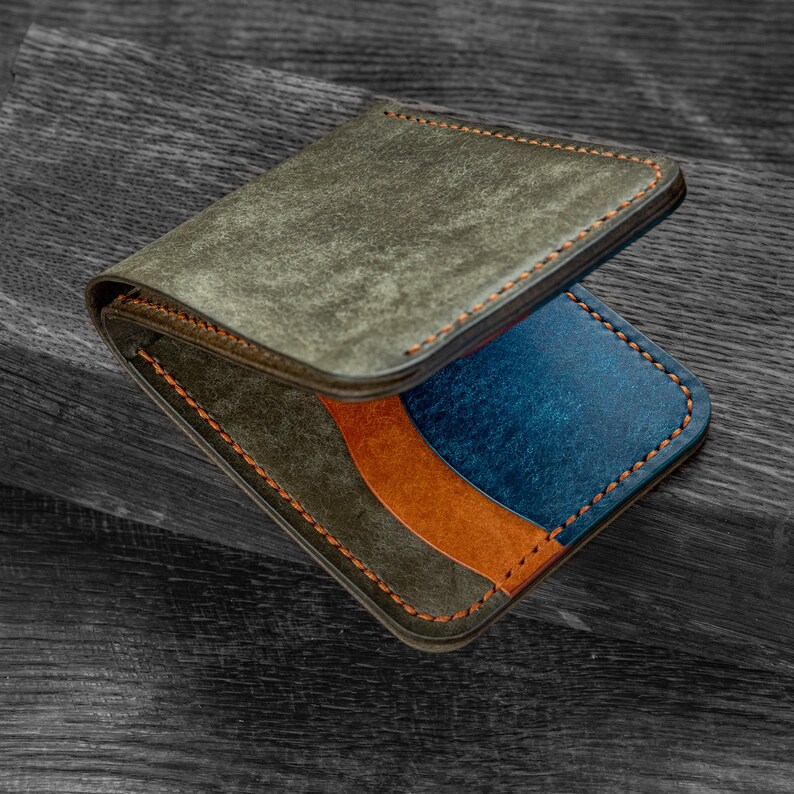Cartera plegable de cuero "Stash" imagen 9