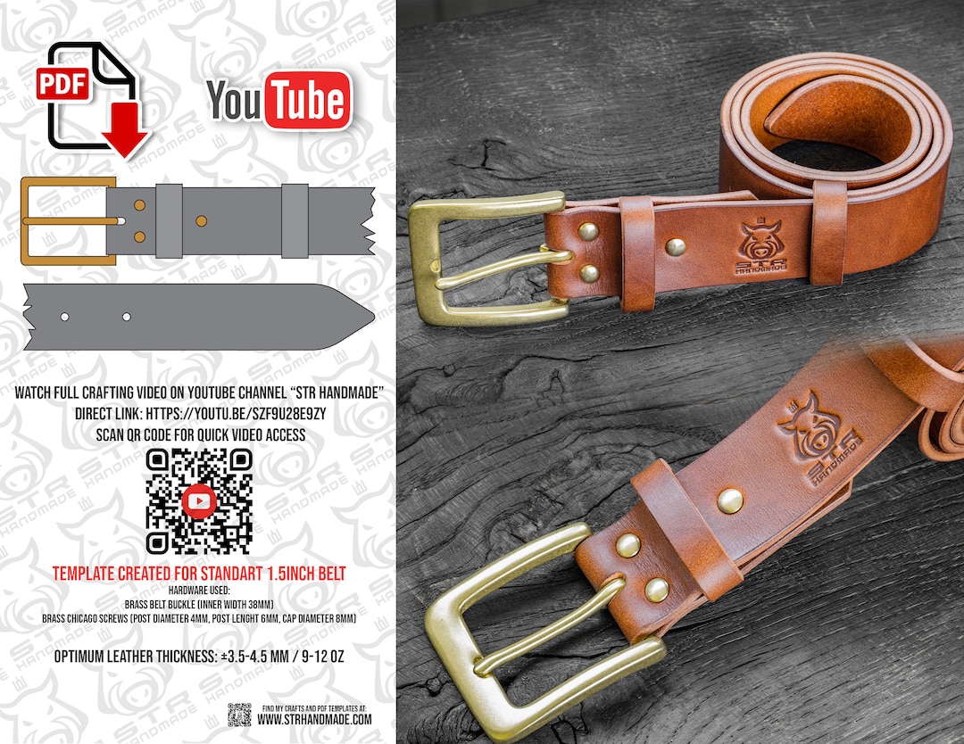 Wuta 893 Leather Belt Pattern Set Kraft Paper Templates Belt Buckle Head  End Template Tools Diy Belt 29/34/39mm Width Available - Cutting -  AliExpress