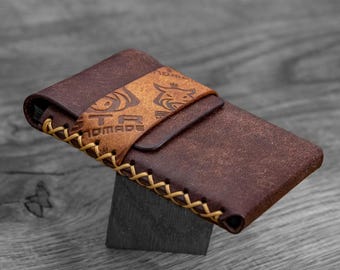 Tarjetero minimalista de piel "Case"