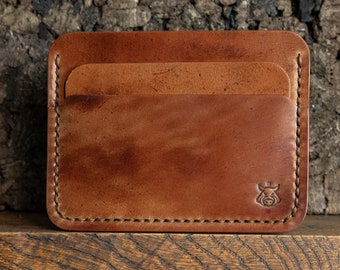 EN STOCK Tarjetero de piel italiana Shell Cordovan "Rift V2.1"