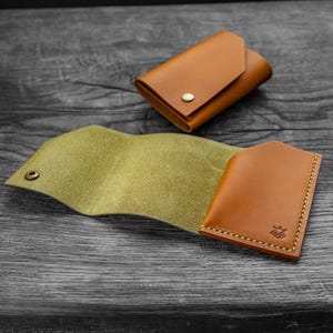 Minimalistischer Geldbeutel-Kartenhalter aus Leder