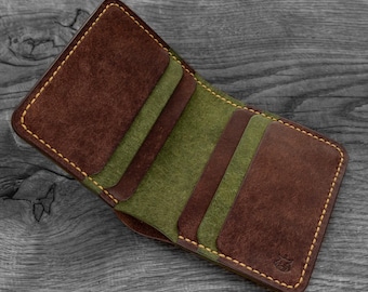 Cartera de piel de curtido vegetal "Bulwark"
