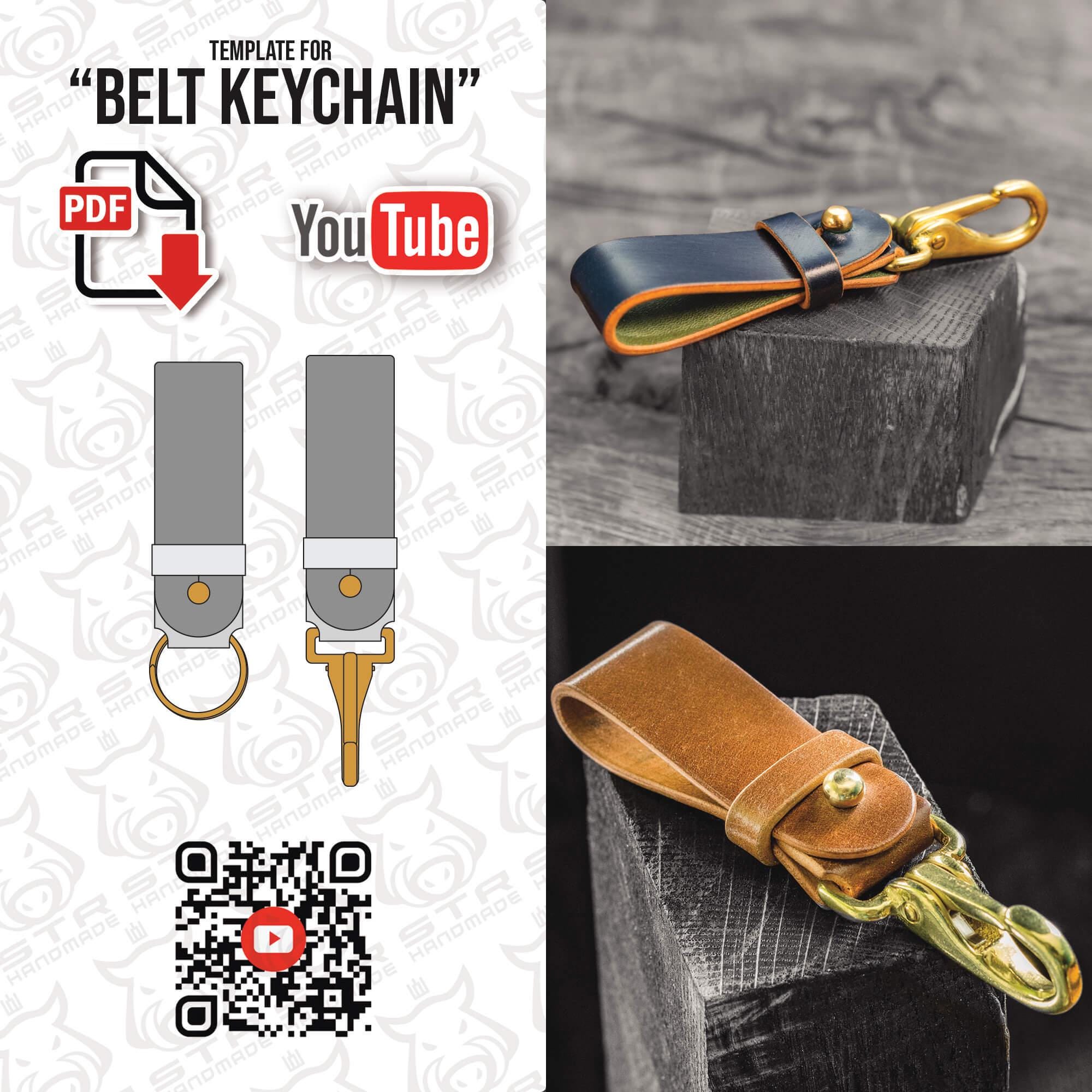 Inherited 2 Stuks Riem Sleutelhouder - Lederen Sleutelband en Sleutelhanger Voor Mannen - Riemlus Auto Sleutelhanger