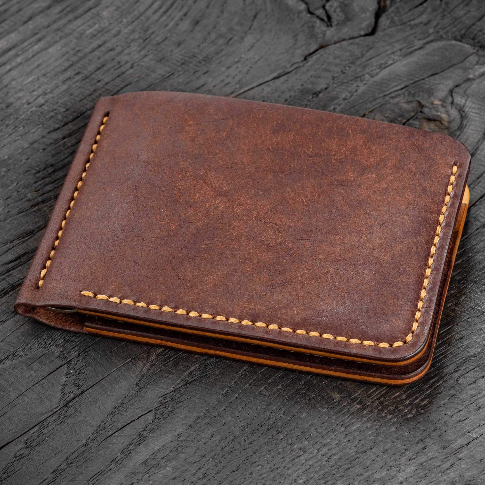 Minimalist Leather Wallet Card Holder Digital PDF Template Etsy