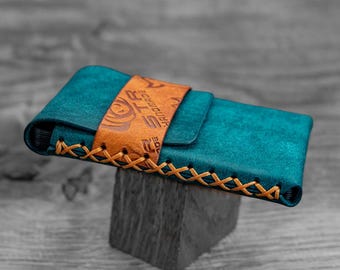 EN STOCK Cartera minimalista tarjetero de piel "Case"