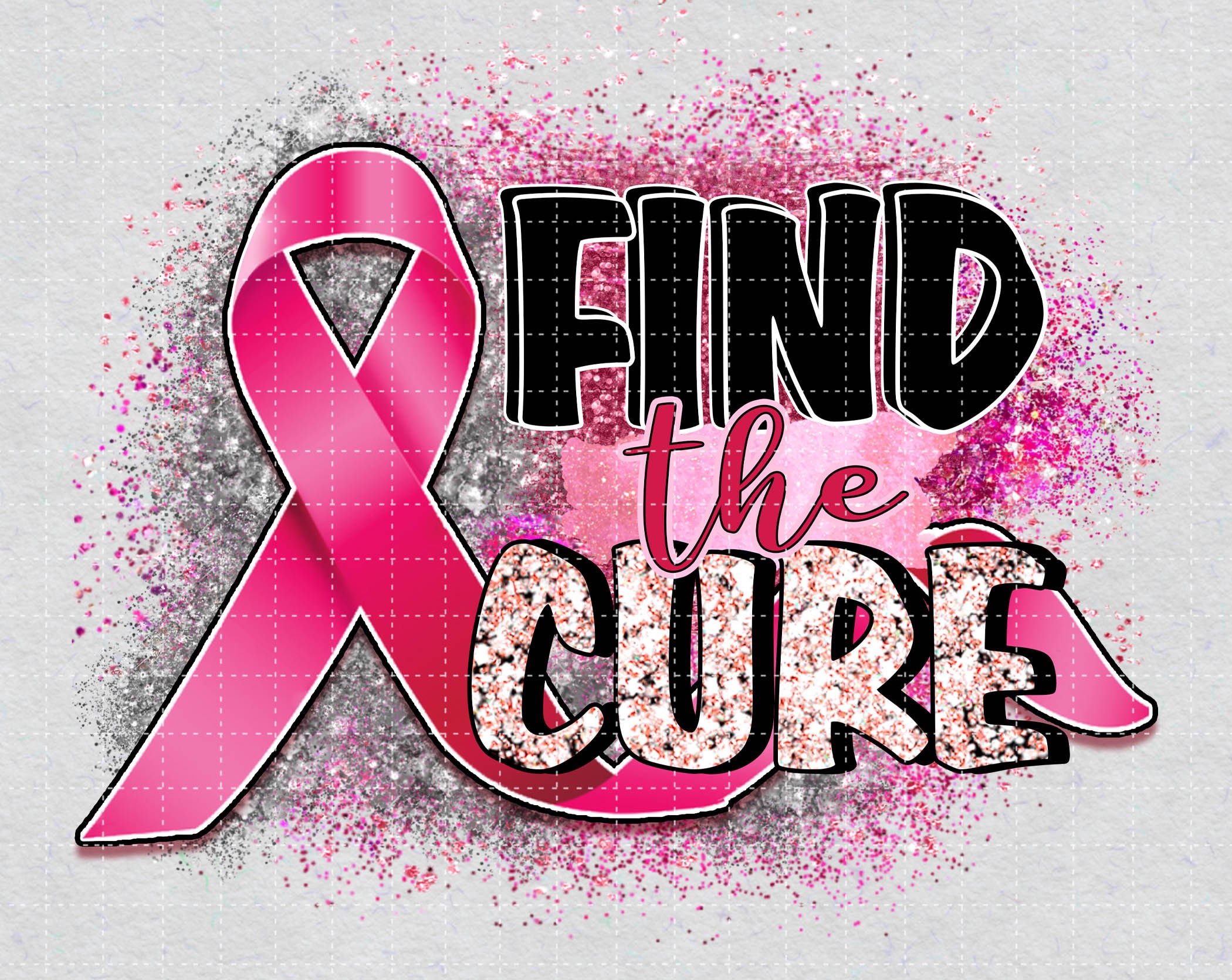Find The Cure PNG Breast Cancer Breast Cancer Awareness Etsy