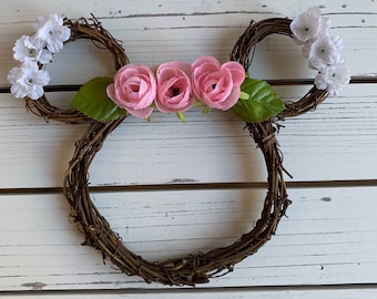 Mini Disney Easter Wreath| Mini Disney Wedding Wreath| Mini Disney Wall Wreath| Mini Disney Floral Wreath| Mini Disney Wreath