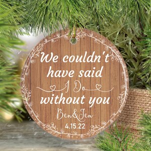 Personalized Wedding Officiant Gift, Wedding Officiant Ornament, Thank You Gift for Wedding Officiant, Wedding Minister, Pastor Gift Idea