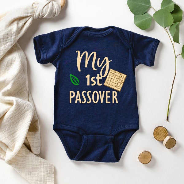 My First Passover Baby Kids Shirt, 1st Passover Seder Infant Shirt, Cute Passover Baby Clothes, Newborn Passover Baby Shower Gift