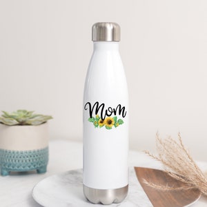 World's Best Mom 32 Oz Insulated Water Bottle Cute Quote Saying Printed  Etched Birthday Christmas Mothers Day Gift for Women Mom Grandma 