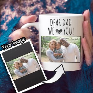 DAD Mug Personalized Fathers Day Mug Custom Photo Mug Worlds Best Dad Coffee Mug Best Dad Mug New Dad Photo Mug Dad Birthday Gift, Daddy Mug