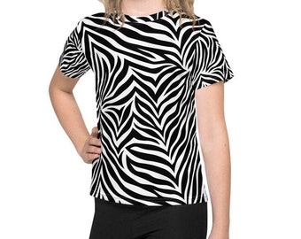 Zebra Kids Costume Halloween Shirt, Trick or Treat Shirt, Zebra
