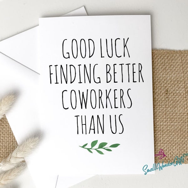 Going Away Card for Coworker Etsy
