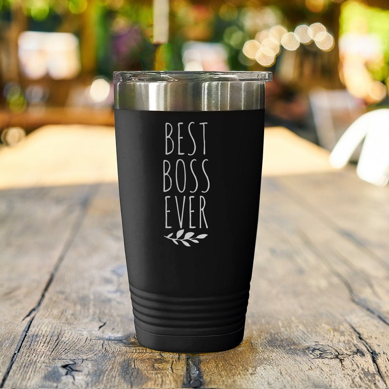 Engraved Tumbler Best Boss Ever Gift Worlds Best Boss Mug Etsy