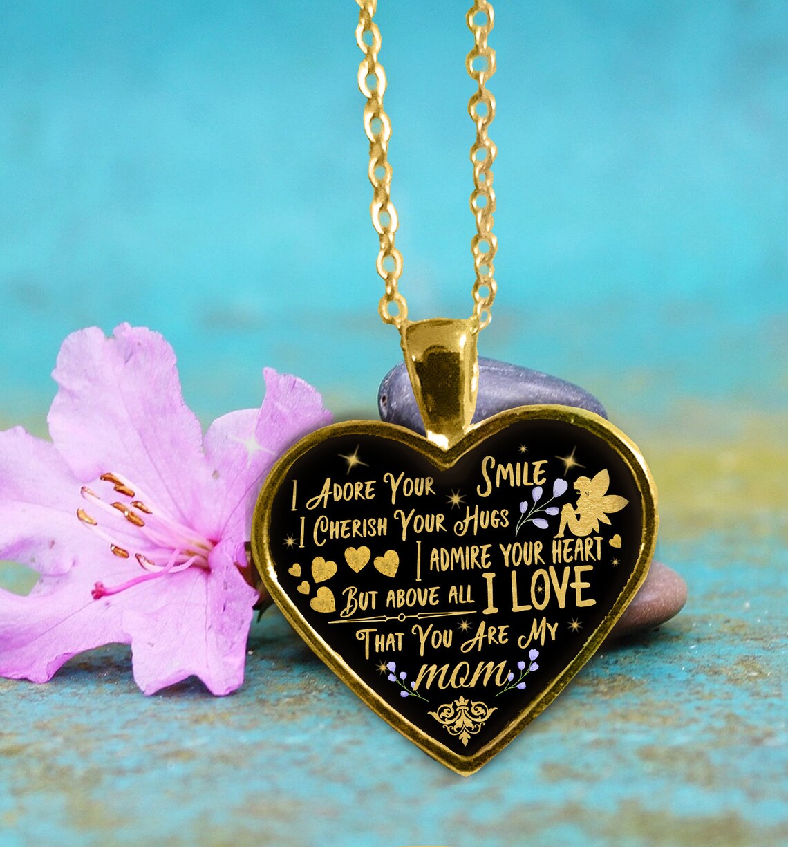 Mom Necklace Gift Mother's Day Present To My Mom Jewelry Etsy