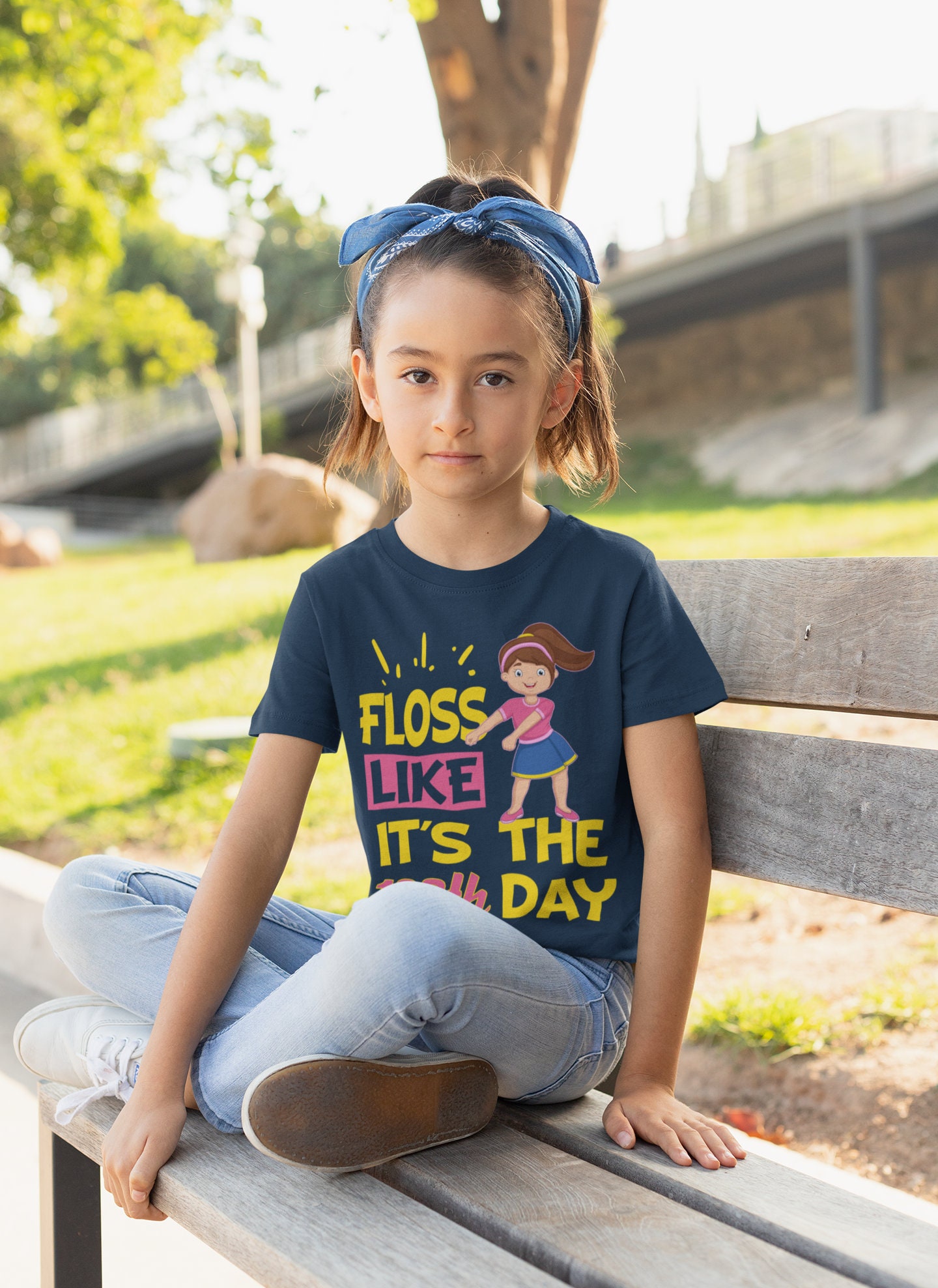 100 Days of School Girl Shirt Floss Dance Shirt for Girls | Etsy