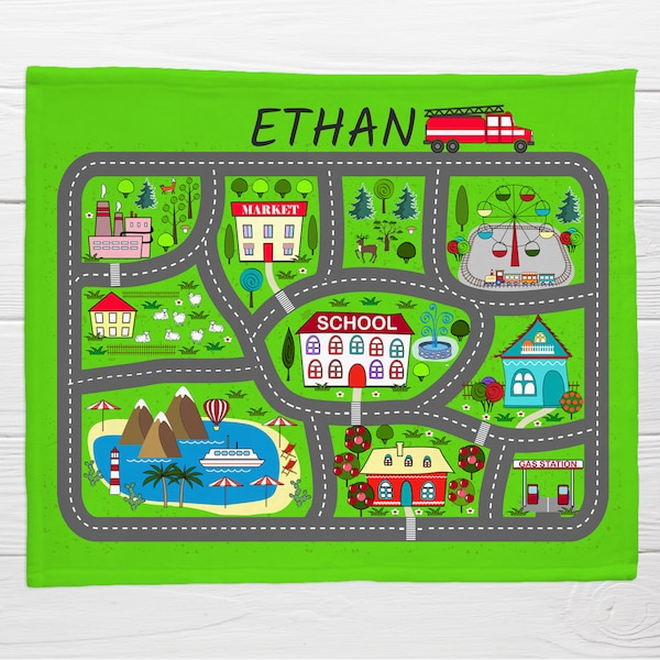 Play Mat Road Etsy