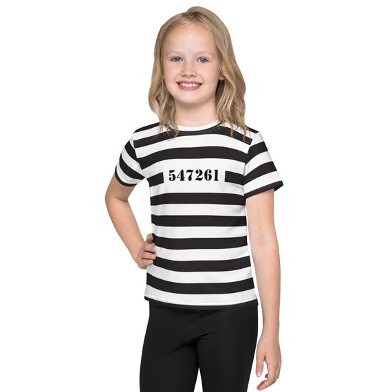 Youth Prison Costume Shirt | County Jail Inmate Teeshirt Youth Prison Costume Shirt | County Jail Inmate Teeshirt