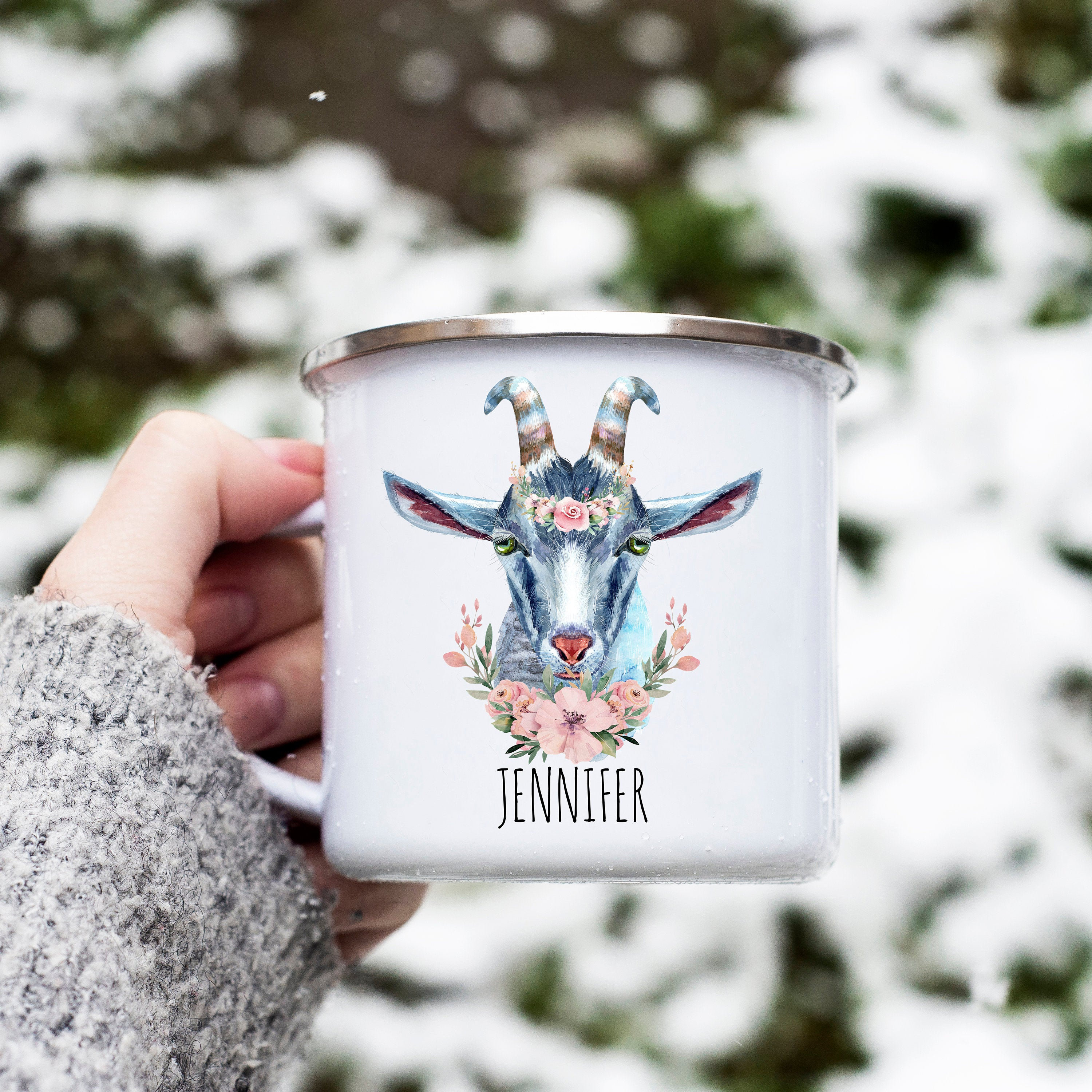 Personalized Goat Camping Mug Goats Gifts Goat Mug Goat Etsy UK