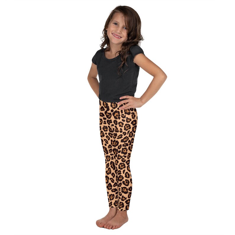Toddler Leggings Animal Costume Yoga Leggings Kid Halloween Leopard Print Leggings Costume Girls Safari Patterned Tights Kid/'s Leggings