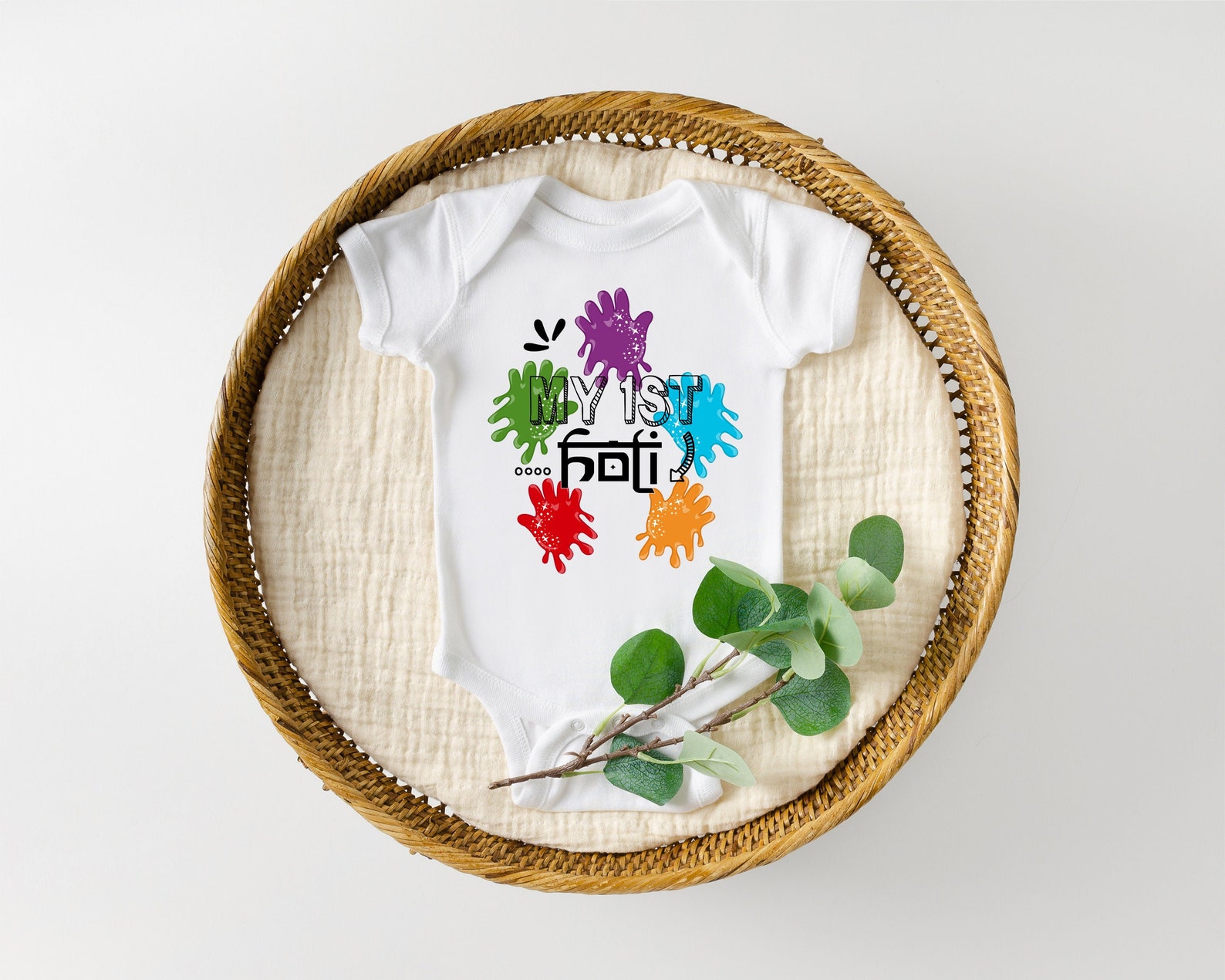 My 1st Holi Baby Bodysuit Shirt Holi Hai Shirt First Holi Etsy