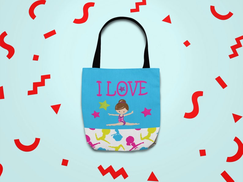 Gymnast Gift Gymnastics Tote Bag For Girls Gymnastics Team Gift Gymnast Totes Gymnastics Practice Bag Gymnastics Gifts Gymnastics Bag