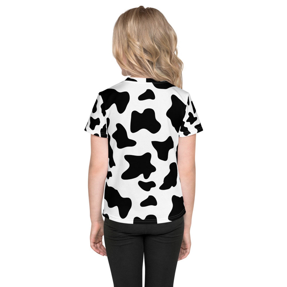Kids Halloween Shirt Cow Print Costume Trick or Treat Shirt - Etsy