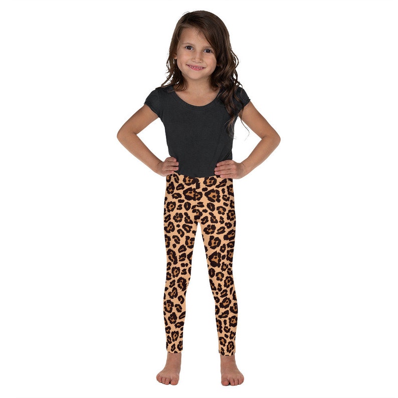 Toddler Leggings Animal Costume Yoga Leggings Kid Halloween Leopard Print Leggings Costume Girls Safari Patterned Tights Kid/'s Leggings