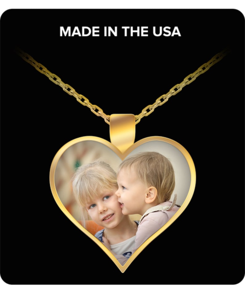 Photo Necklace Memory Jewelry Necklace Picture Necklace Etsy