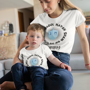 Matching Hanukkah Shirts, Hanukkah Dreidel Shirt, Chanukah Shirt, Matching Hanukkah, Hanukkah Gift, Matching Jewish Family Outfit Kids Gift image 4