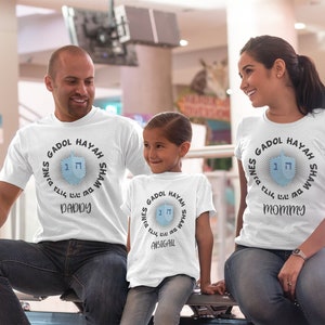 Matching Hanukkah Shirts, Hanukkah Dreidel Shirt, Chanukah Shirt, Matching Hanukkah, Hanukkah Gift, Matching Jewish Family Outfit Kids Gift image 3