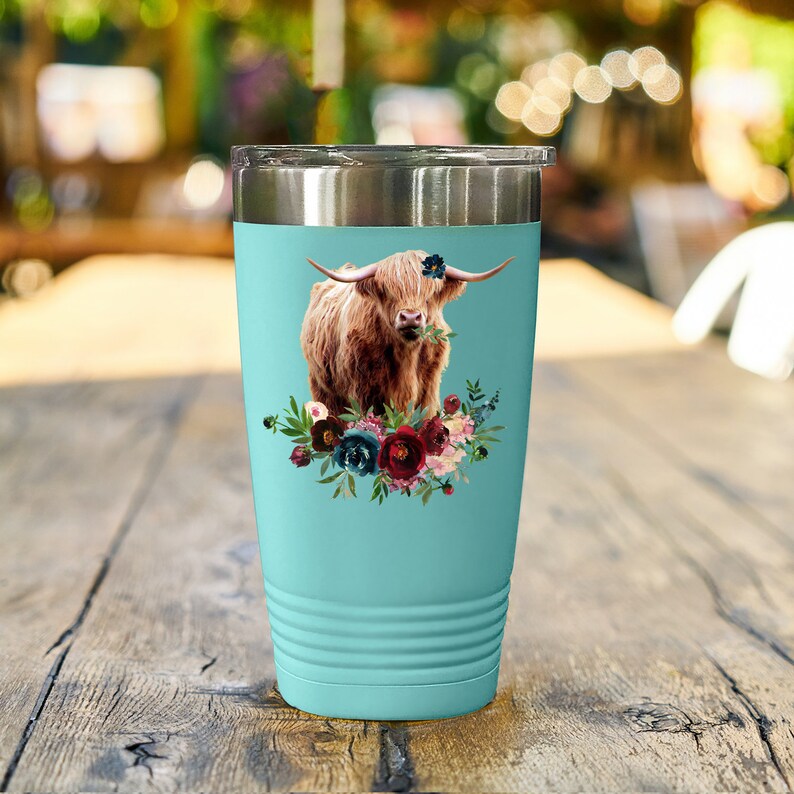 Highland Cow Mug Tumbler Gift Highland Cow Gift Custom Cow Etsy