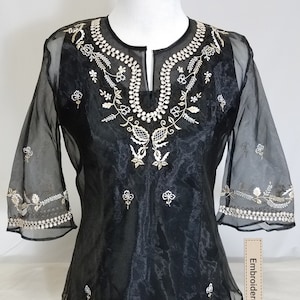 Bestickte traditionelle Damengröße Filippino Barong Tagalog Brand New - KOSTENLOSER US-VERSAND