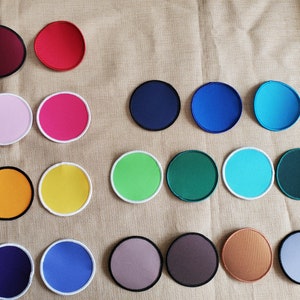 Blank Patches for Embroidery - Pastels and Dark Colors