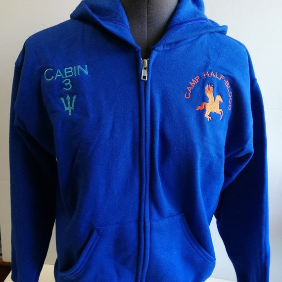 Percy Jackson Camp Half-blood Zip-up Hooded Sweatshirt With Left and Right  Embroidery youth Size FREE U.S. SHIPPING - Etsy Hong Kong