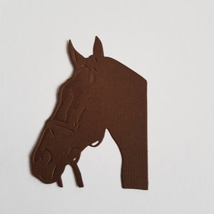 Shadow cut horse head