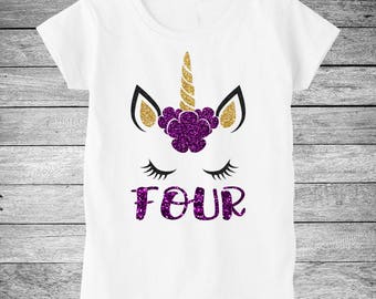 4th birthday unicorn outfit