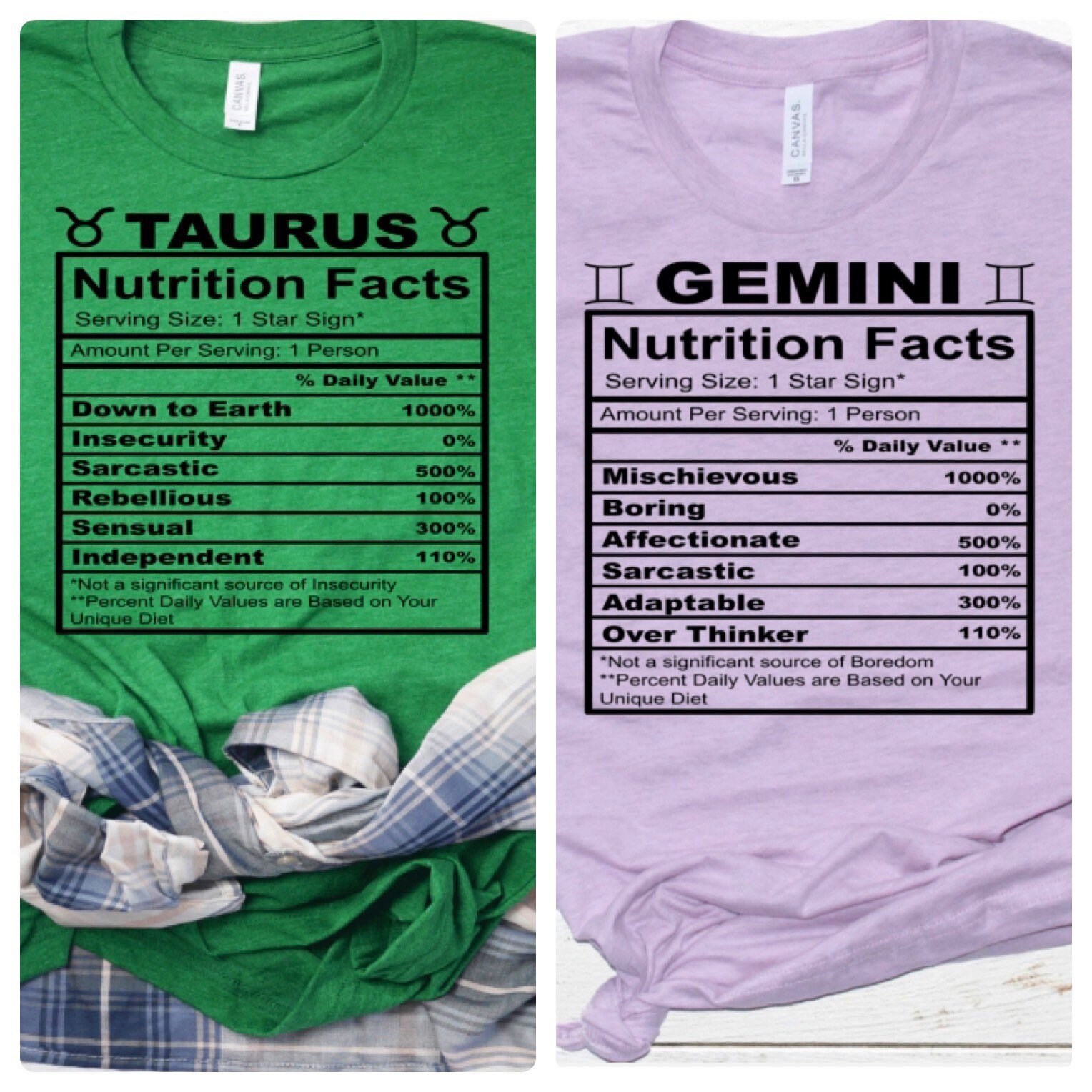 Zodiac Signs Shirts Astrological Signsastrology Shirt Etsy