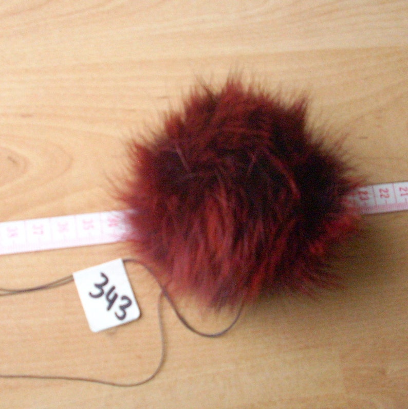 Fellball Pelzball M\u00fctzenbommel Fellbommel fur-Pompom Pompom