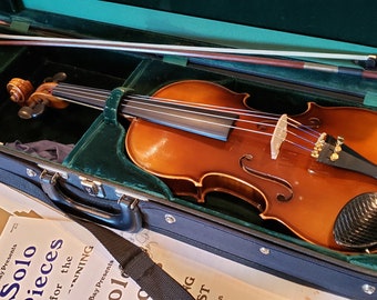 1998 Peter Prier and Sons Violin Jos. Martin Bow, Bobelock Case Complete 4/4