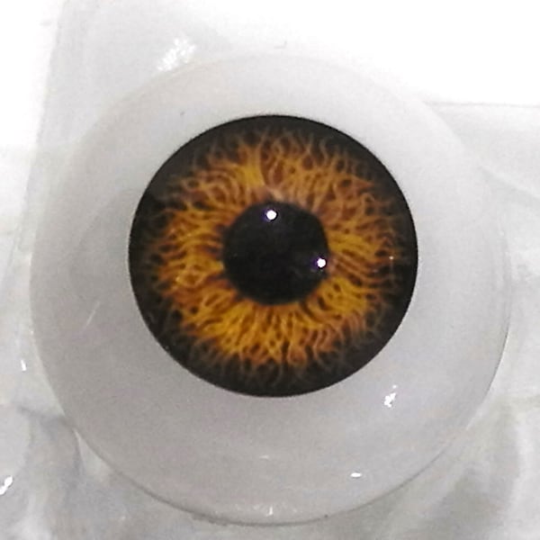 Acrylic doll eyes,Hazel FH , real life, artist supply, Vintage, expressive,Fantasy , choose your size