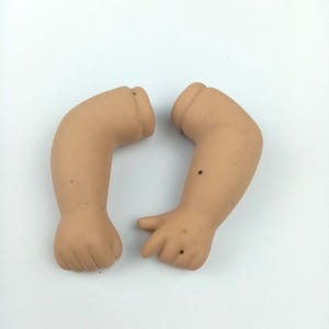 Braços de boneca de porcelana, braços de reposição em biscuit para bonecas, bonecas de porcelana para artistas, braços de boneca de 2,35", vintage, Alemanha, década de 1990