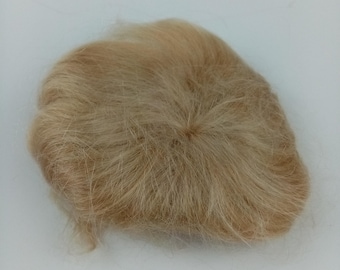 Mohair doll wig, blonde / light blonde, 11" to 11.5", vintage doll wig, doll replacement, Meinerz, for antique or vintage dolls