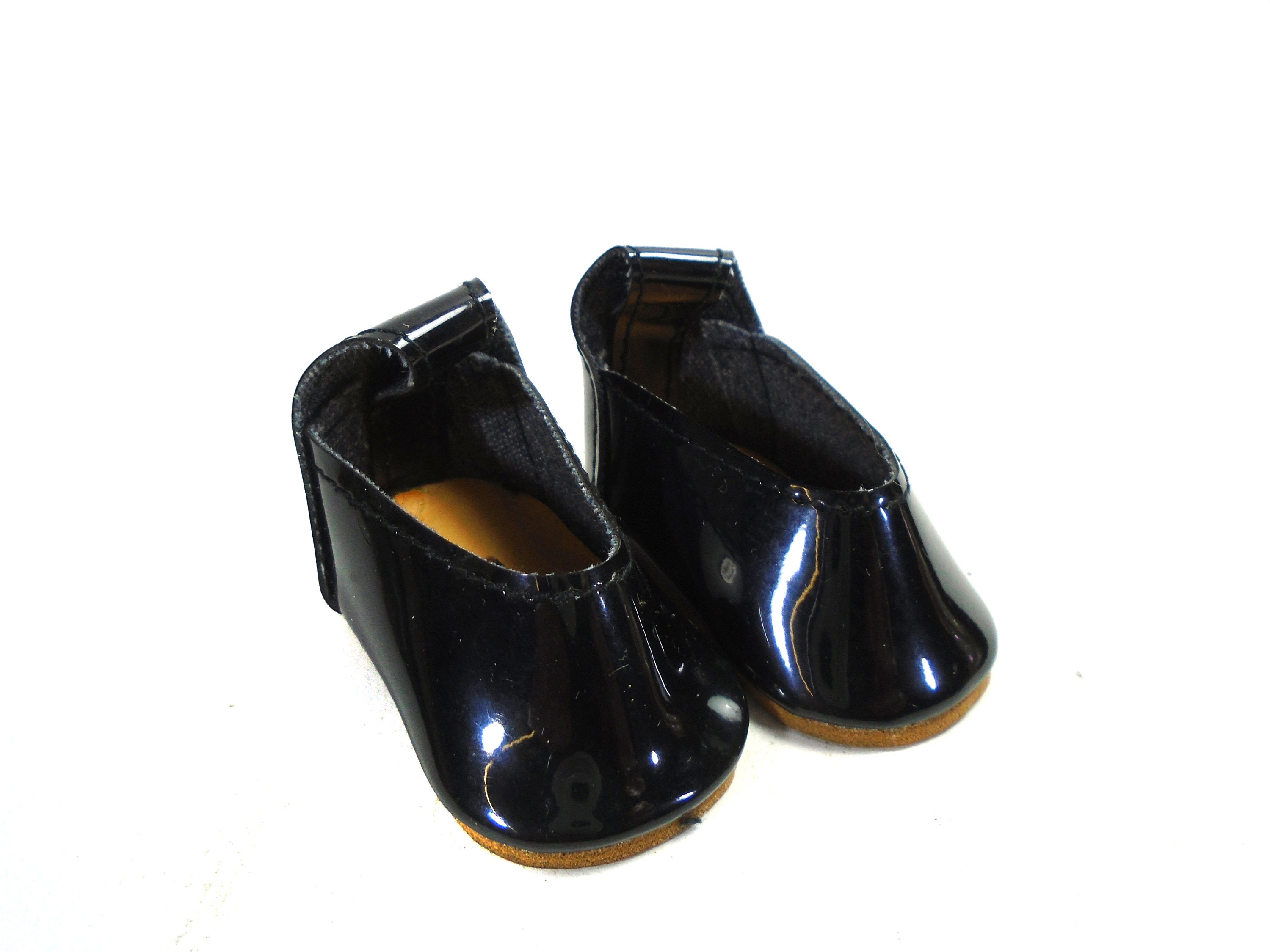 Dolls Shoes Pair of Gotz Black Doll Shoes Patent Leather Etsy UK