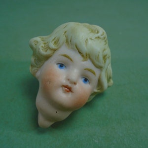 antique porcelain dolls head, bisque porcelain, 1 5/6&quot; - 45mm, Limbach AG, Thuringia Germany