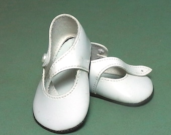 Paire De Chaussures Anciennes Pour Poupée – Miniature Vintage D'occasion
