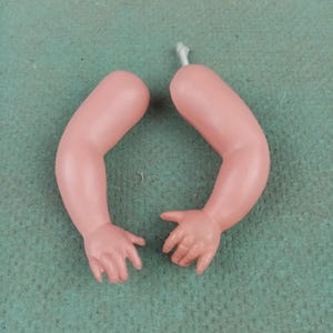 Antique celluloid doll arms, Turtle marked dolls arms, Schildkroet, size 18 1/2, doll repair part, German, doll repair parts